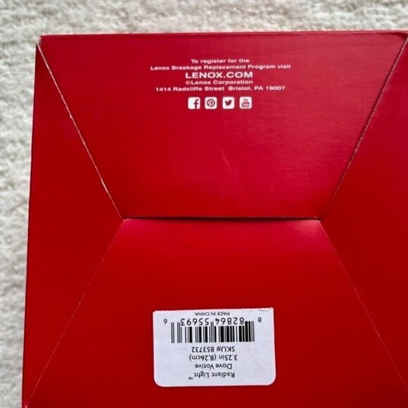 Lenox American by Design "Radiant Light" Dove Votive Candle Holder - NIB - Picture 7 of 8